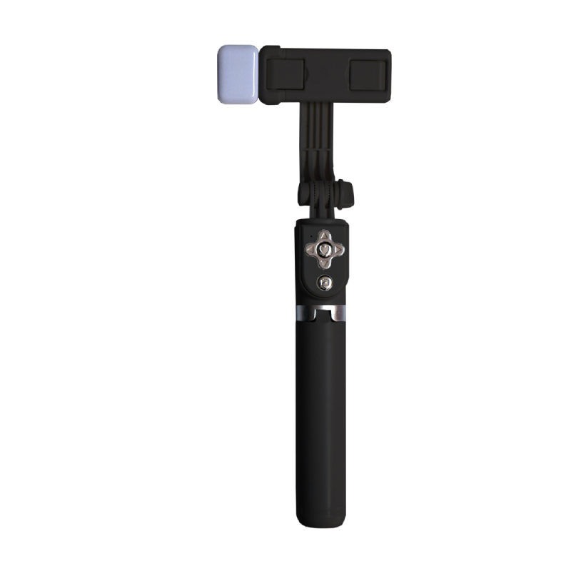 Selfie Stick με Bluetooth Μαύρο Mε Led