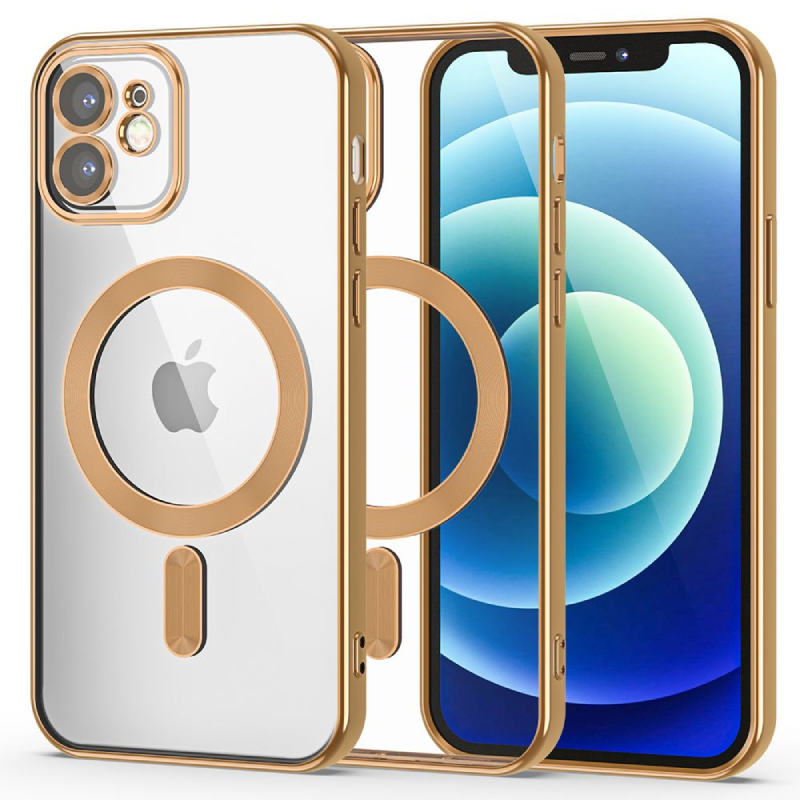 ObaStyle Plated Magnetic Clear Soft Cover Case Iphone 11 gold