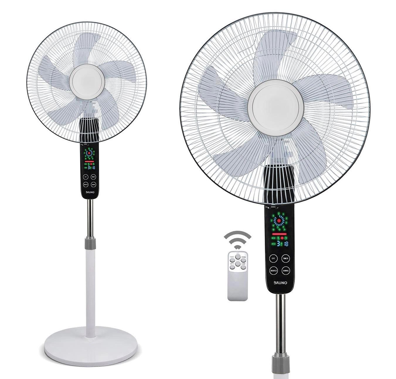 Bruno Ανεμιστήρας Ορθοστάτης 45W Διαμέτρου 43cm με Τηλεχειριστήριο