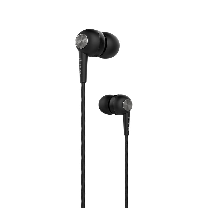 Devia Kintone In-ear Handsfree με Βύσμα 3.5mm Μαύρο