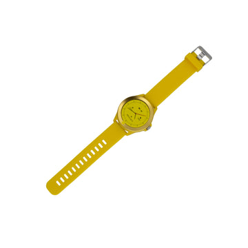 Forever Colorum CW-300 43mm Smartwatch με Παλμογράφο (Κίτρινο)