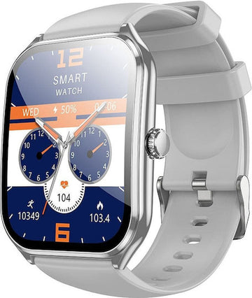 Hoco Y28 Smartwatch με Παλμογράφο (Ασημί)