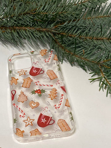 Χριστουγεννιάτικη Θήκη Σιλικόνης Gingerbread Για Iphone 12/ Iphone 12 Pro