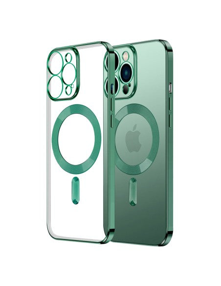 ObaStyle Plated Magnetic Clear Soft Cover Case Iphone 11 Λαδί