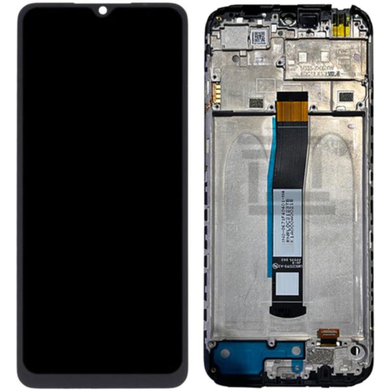 Οθόνη LCD XIAOMI REDMI 10C black WITH FRAME HIGH QUALITY