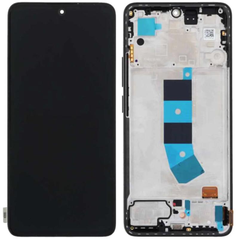 Οθόνη LCD XIAOMI REDMI NOTE 13 4G black SERVICE PACK W FRAME ORIGINAL