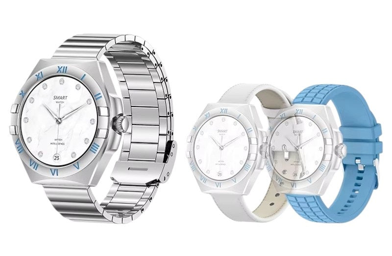 LG80 Mini 41mm Smartwatch με Παλμογράφο (Μπλε)