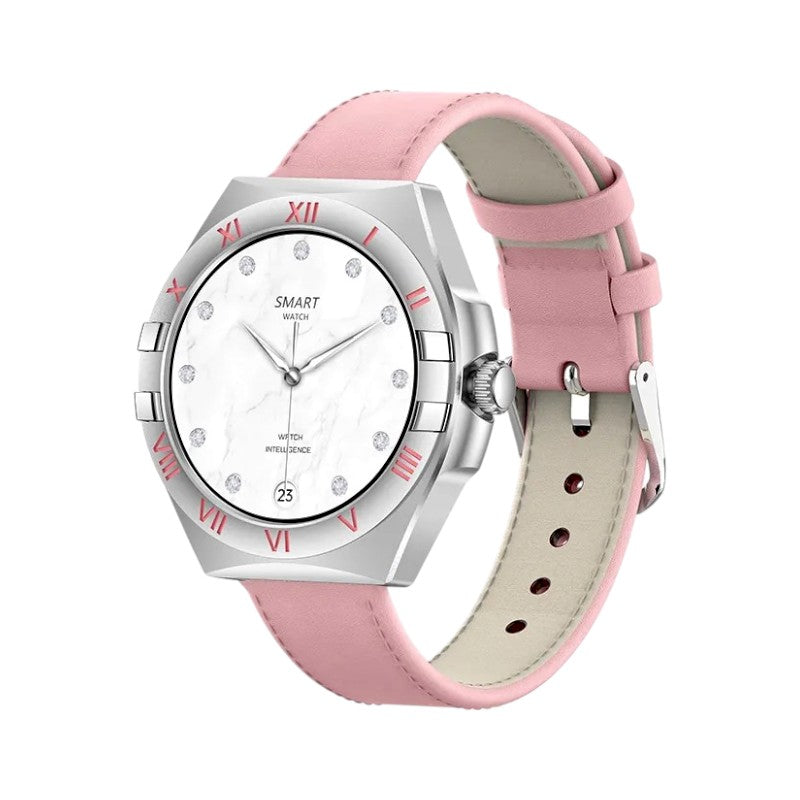 LG80 Mini 41mm Smartwatch με Παλμογράφο (Ροζ)