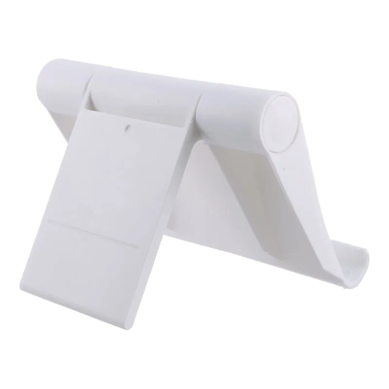 PORTABLE SIMPLE FOLDING MOBILE PHONE / TABLET HOLDER WHITE