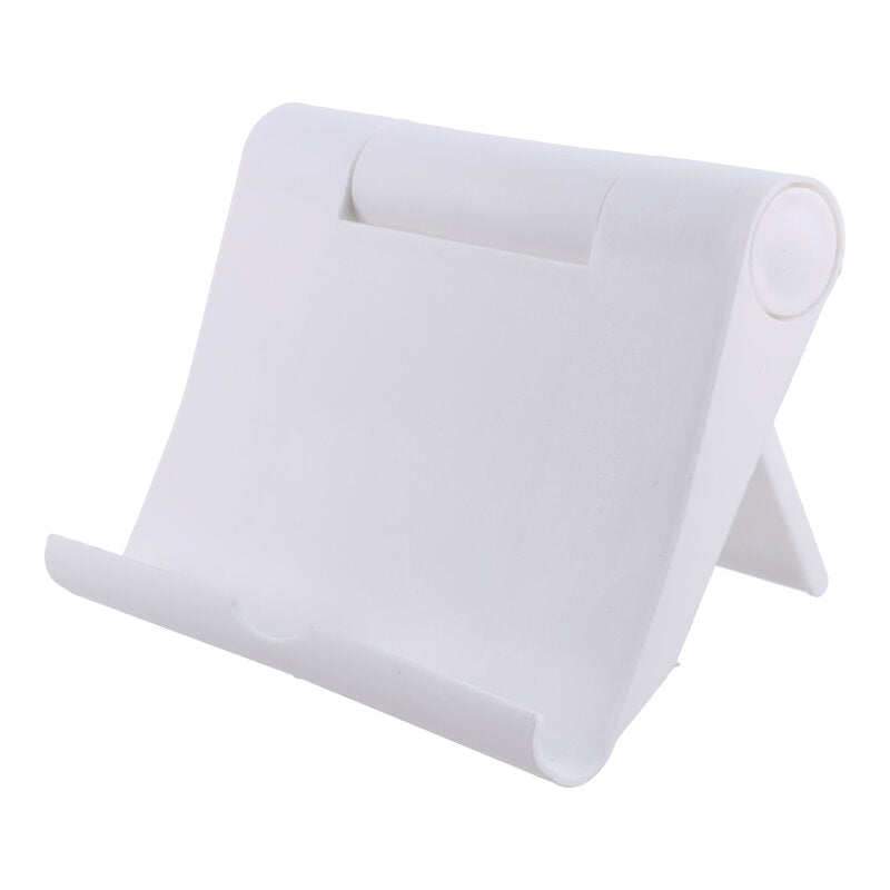 PORTABLE SIMPLE FOLDING MOBILE PHONE / TABLET HOLDER WHITE