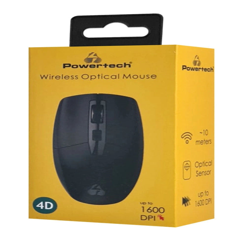 Powertech PT-1294 Ασύρματο Ποντίκι Μαύρο