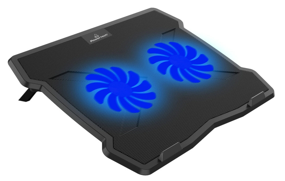 Powertech Cooling Pad για Laptop έως 15.6" με 2 Ανεμιστήρες και Φωτισμό (PT-930)