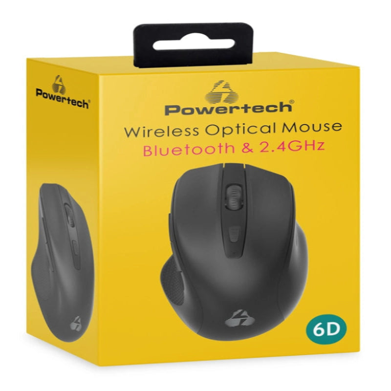 Powertech PT-1250 Ασύρματο Bluetooth Ποντίκι Μαύρο