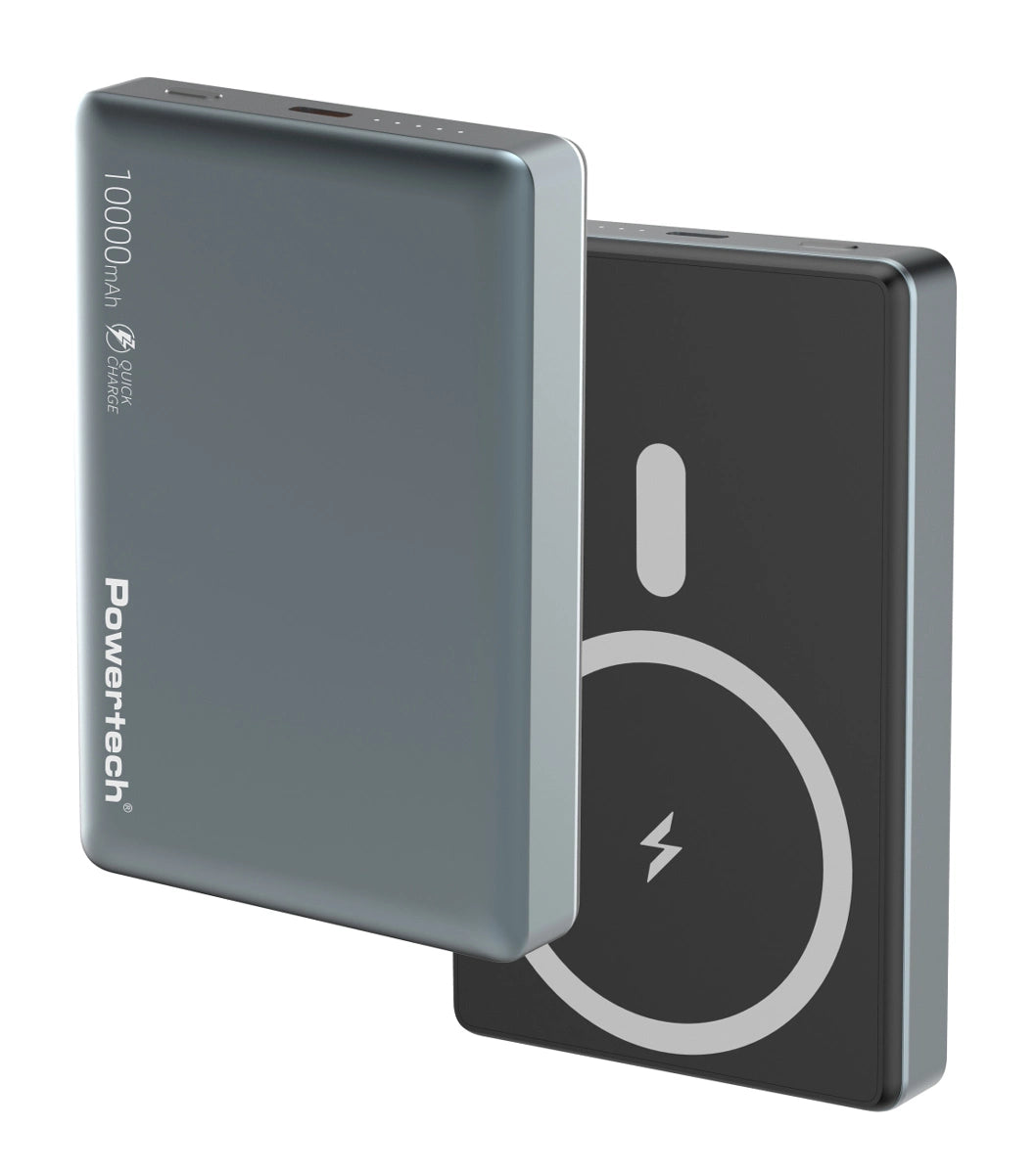Powertech PT-1377 MagSafe Power Bank 10000mAh 20W με Θύρα USB-C Γκρι
