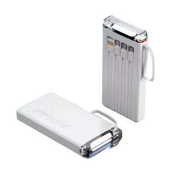 S106 Power Bank 10000mAh 20W με Θύρα USB-A και Θύρα USB-C Λευκό
