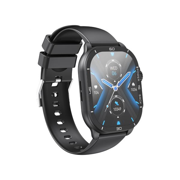 XO J12 Smartwatch με Παλμογράφο (Ανθρακί)