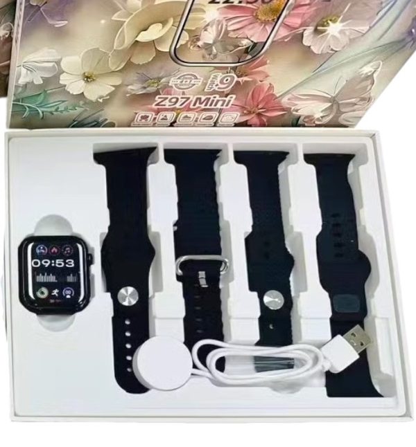 Z97 Mini 38mm Smartwatch με Παλμογράφο (Μαύρο)