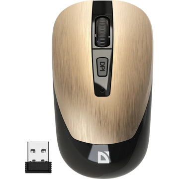 DEFENDER MM-997 WAVE WIRELESS OPTICAL MOUSE 1600dpi gold