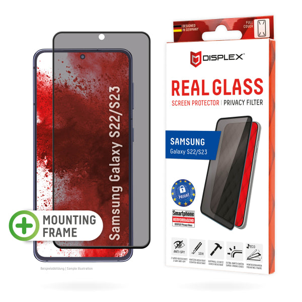 DISPLEX REAL GLASS 3D CURVED SAMSUNG S22 / S23 PRIVACY