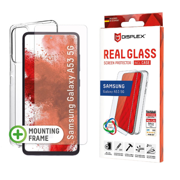 DISPLEX REAL GLASS 2D SAMSUNG A53 5G + CASE