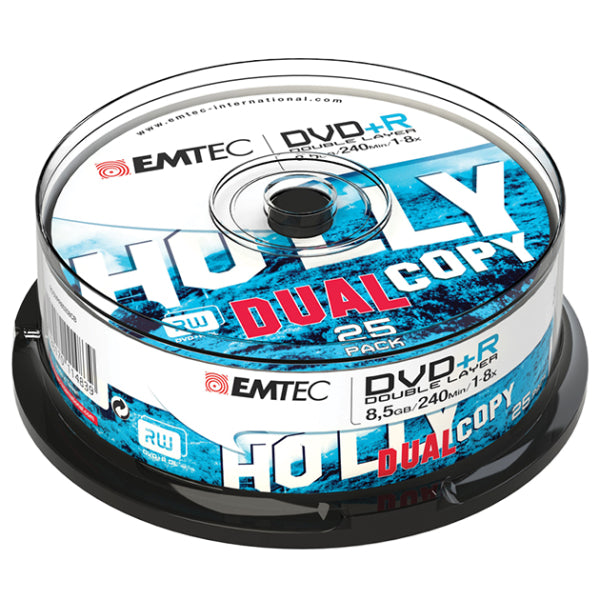 EMTEC DVD+R 8.5GB 1-8x CAKE BOX 25pcs