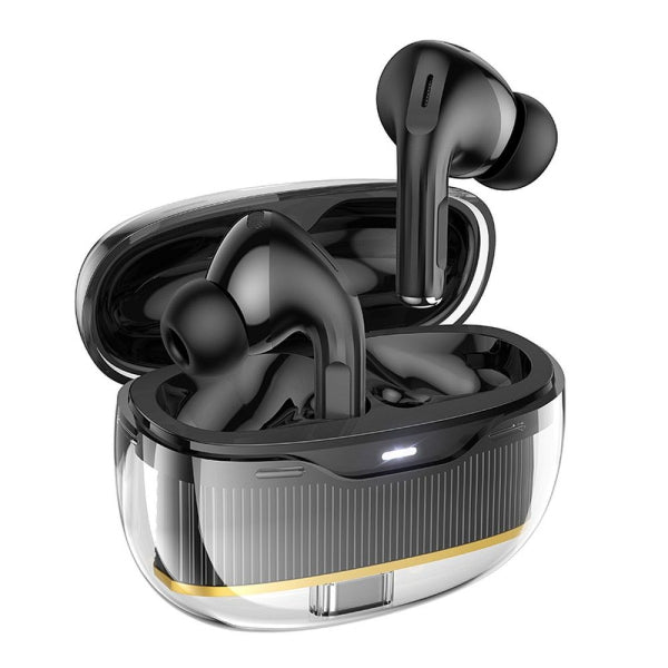 Hoco EW54 Rayo In-ear Bluetooth Handsfree Ακουστικά με Θήκη Φόρτισης Μαύρα