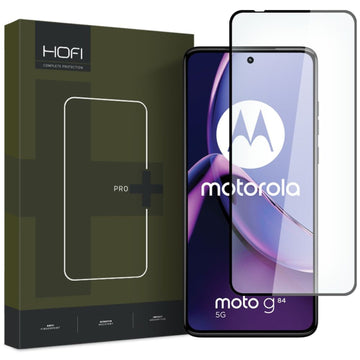 HOFI FULL FACE TEMPERED GLASS MOTOROLA MOTO G84 5G black