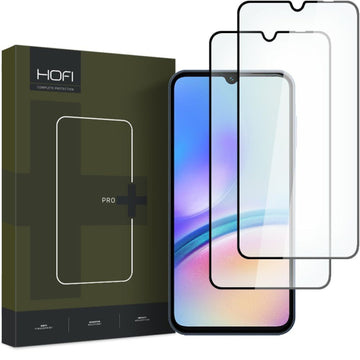 HOFI 2 PACK FULL FACE TEMPERED GLASS SAMSUNG A05s black