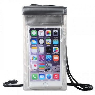 Transparent Waterproof Bag Αδιάβροχη έως 7.2" Γκρι Με Βύσμα Για Ακουστικά