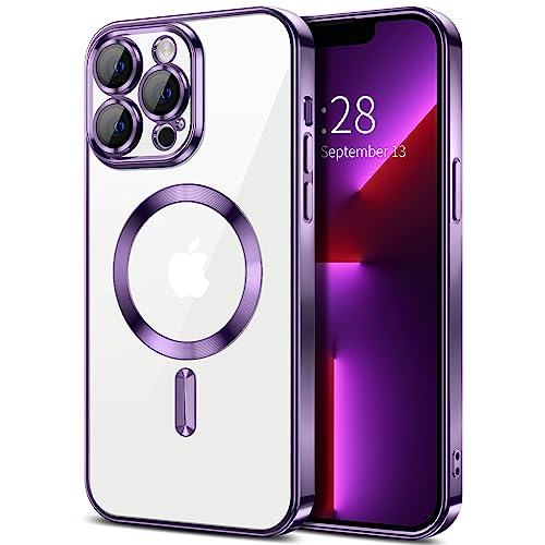 ObaStyle Plated Magnetic Clear Soft Cover Case Iphone 11 Pro Μωβ