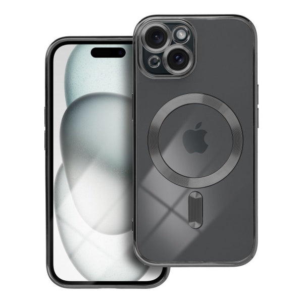 iS TPU MAG ELECTRO IPHONE 15 trans black backcover