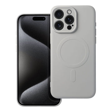 iS TPU SILICONE MAG IPHONE 15 PRO MAX grey backcover