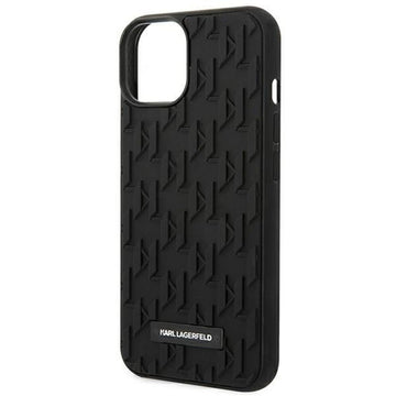 Karl Lagerfeld 3D Monogram Back Cover Σιλικόνης Μαύρο (iPhone 14)