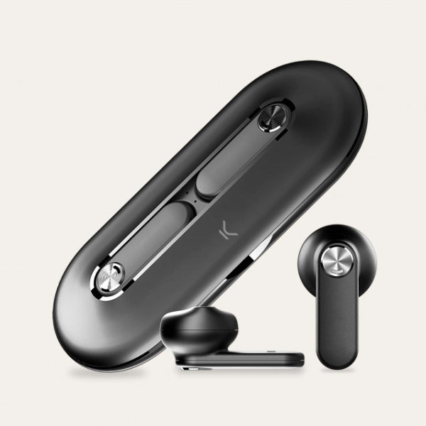 Ksix BLUETOOTH TWS LEAF EARBUDS TRUE WIRELESS black
