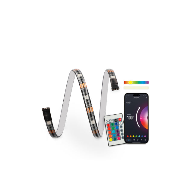 Ksix COLORED LED TV STRIPS RGB 3m BLUETOOTH + REMOTE CONTROL
