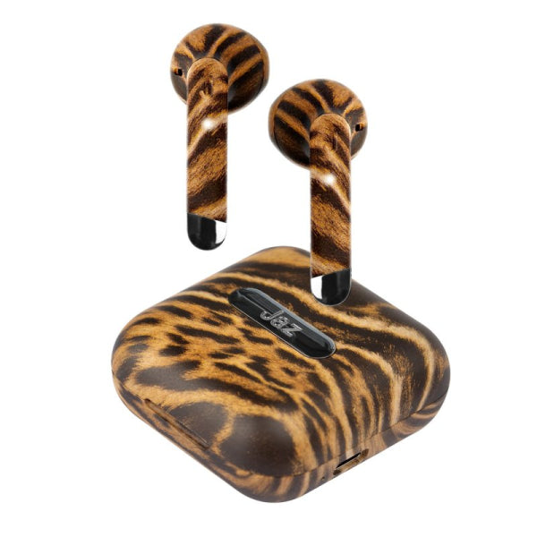 SBS Hoox Earbud Bluetooth Handsfree Ακουστικά με Θήκη Φόρτισης Leopard Print