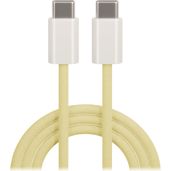 MAXLIFE TYPE C TO TYPE C DATA CABLE 20W 1m yellow