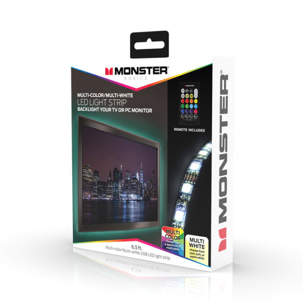 MONSTER ILLUMINESSENCE SMART LIGHTSTRIP MULTICOLOR + WHITE LED 2M