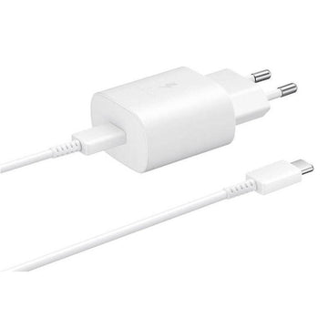ORIGINAL SAMSUNG TRAVEL CHARGER 25W TYPE C to TYPE C white