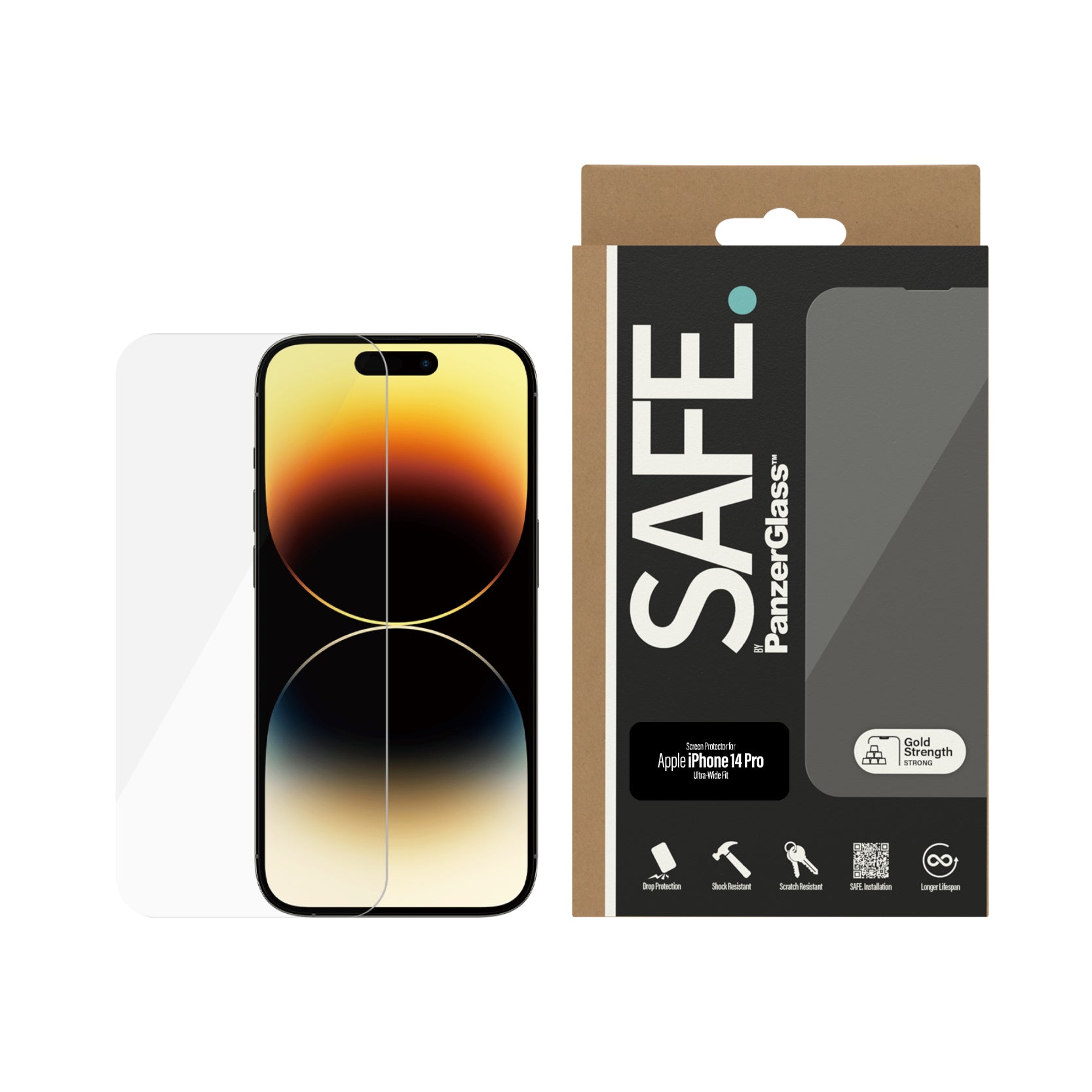 SAFE. by PanzerGlass Screen Protector Apple iPhone 14 Pro | Ultra-Wide Fit