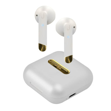 SBS Hoox Earbud Bluetooth Handsfree Ακουστικά με Θήκη Φόρτισης Λευκά