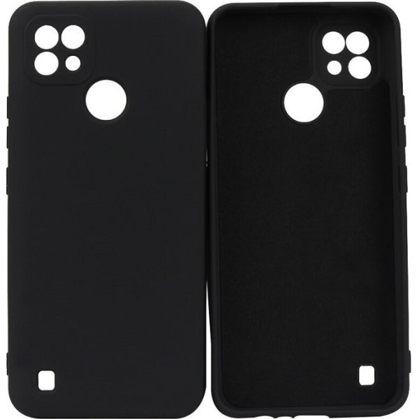 Senso Liquid Back Cover Σιλικόνης Μαύρο (Realme C21Y / C25Y)