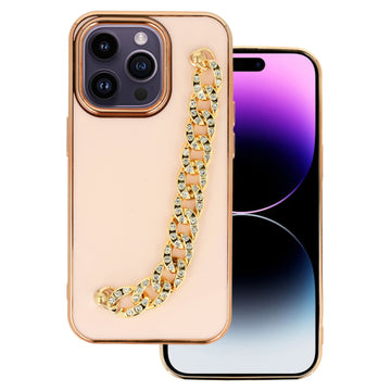 SENSO SPD CHAIN DIAMOND IPHONE 14 PRO MAX light pink