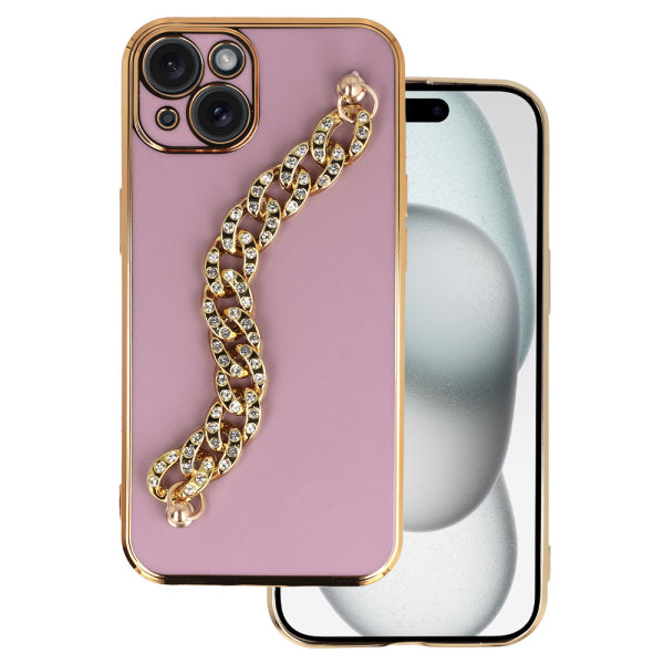 SENSO SPD CHAIN DIAMOND IPHONE 13 pink