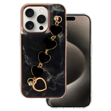 SENSO SPD CHAIN BLACK HEARTS IPHONE 15 PRO black