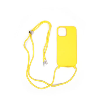 Senso Color Cord Back Cover Σιλικόνης με Λουράκι Κίτρινο (Redmi 12C)