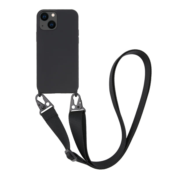 VIVANCO NECKLACE COVER IPHONE 13 black backcover