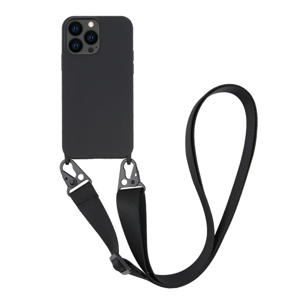 VIVANCO NECKLACE COVER IPHONE 13 PRO black backcover