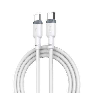 XO Nb-208b USB 3.0 Cable USB-C male - USB-C 60W Λευκό 1m (16.005.0246)