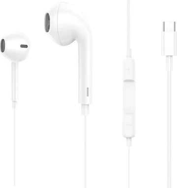 Inkax AE-02-C Earbuds Handsfree με Βύσμα USB-C Λευκό.